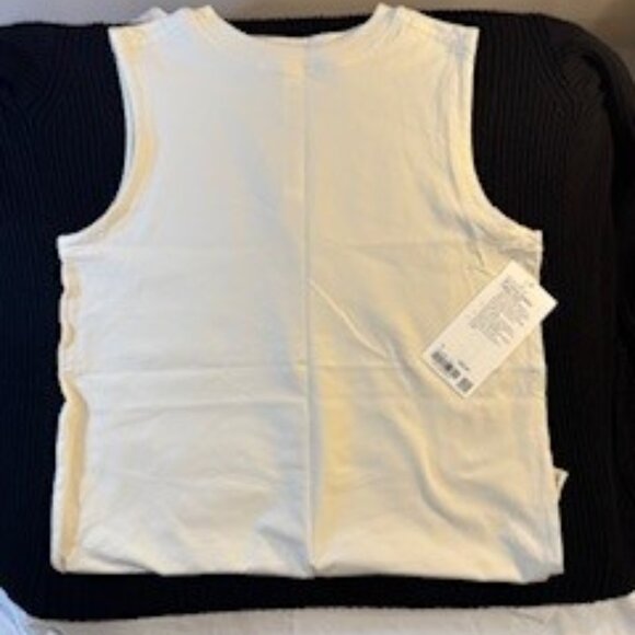 LULU Lemon - All Yours Organic Cotton Tank - Oatmilk/Cream Color - NWT - Picture 4 of 5